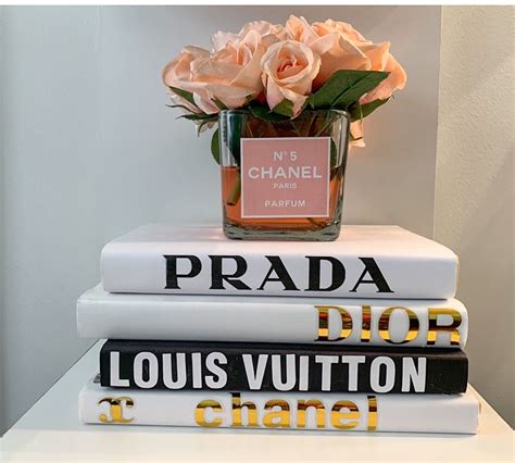 faux livre chanel decoration|Chanel book covers.